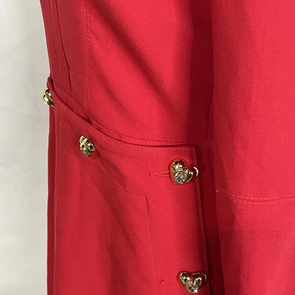 Nocturne Women's Shoulder Pad Mini Dress – Size M – Red - Picture 4 of 11